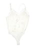 Express 100% Polyester Ivory Bodysuit Size XS - photo 2