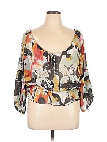 Unique Spectrum 3/4 Sleeve Blouse (view 1)
