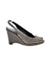 Donald J Pliner Tweed Gray Tan Wedges Size 8 1/2 - photo 1