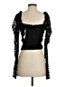 Missguided Black 3/4 Sleeve Blouse Size 2 - photo 2