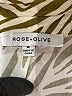 Rose + Olive 100% Rayon Animal Print Green Short Sleeve Blouse Size M - photo 7