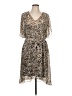 DKNYC Animal Print Tan Cocktail Dress Size L (estimated) - photo 1