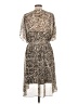 DKNYC Animal Print Tan Cocktail Dress Size L (estimated) - photo 2