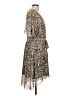 DKNYC Animal Print Tan Cocktail Dress Size L (estimated) - photo 4