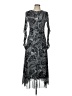 H&M Animal Print Silver Cocktail Dress Size L - photo 1