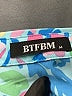 BTFBM 100% Polyester Print Blue Long Sleeve Blouse Size M - photo 7
