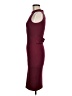 Venus Solid Burgundy Cocktail Dress Size M - photo 5