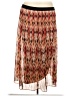 Ruby Rd. 100% Polyester Print Brown Casual Skirt Size 24W - photo 1