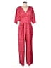 ASOS Design 100% Polyester Hearts Pink Jumpsuit Size 6 - photo 1