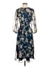 Ann Taylor 100% Polyester Blue Cocktail Dress Size 0 - photo 1