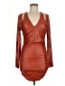 Shein Orange Cocktail Dress Size 8 - 10 - photo 1