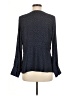 Ann Taylor 100% Polyester Blue Long Sleeve Blouse Size 6 - photo 2