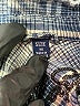 Vanilla Star 100% Cotton Plaid Blue Long Sleeve Button-Down Shirt Size M - photo 7