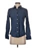 Gap Outlet 100% Cotton Polka Dots Blue Long Sleeve Button-Down Shirt Size S - photo 1