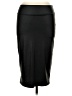 Simlu Solid Black Faux Leather Skirt Size L - photo 1