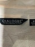 Dialogue 100% Polyester Ivory Long Sleeve Blouse Size M - photo 6