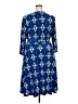 Leota Print Blue Casual Dress Size 2L - photo 2
