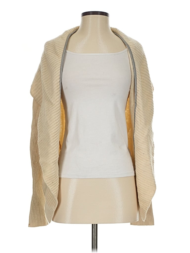Pre-owned Abercrombie & Fitch Cardigan Sweater In Tan