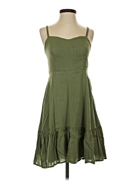 olive green dress old navy Olive Green Multi Floral Print Mini Dress - Casual Dresses