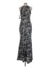 Betsy & Adam Floral Silver Cocktail Dress Size 8 - photo 2