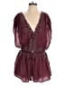 Free People 100% Modal Paisley Burgundy Romper Size S - photo 1