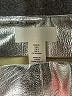 H&M 100% Polyester Metallic Silver Faux Leather Skirt Size 4 - photo 4
