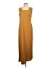 Studio Works Solid Brown Casual Dress Size S - photo 1
