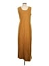 Studio Works Solid Brown Casual Dress Size S - photo 2