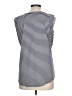 MICHAEL Michael Kors Stripes Blue Sleeveless T-Shirt Size L - photo 2