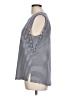 MICHAEL Michael Kors Stripes Blue Sleeveless T-Shirt Size L - photo 5