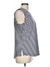 MICHAEL Michael Kors Stripes Blue Sleeveless T-Shirt Size L - photo 4
