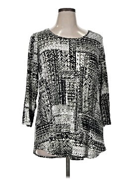 Jm Collection 3/4 Sleeve T Shirt