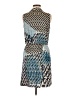 Mystree 100% Polyester Houndstooth Blue Cocktail Dress Size M - photo 2