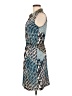 Mystree 100% Polyester Houndstooth Blue Cocktail Dress Size M - photo 5