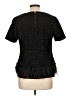Deletta Black Short Sleeve Top Size L - photo 2
