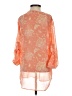 Collective Concepts 100% Polyester Orange 3/4 Sleeve Blouse Size XS - photo 2