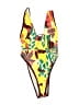 Unbranded Graphic Yellow One Piece Swimsuit Size S - photo 1