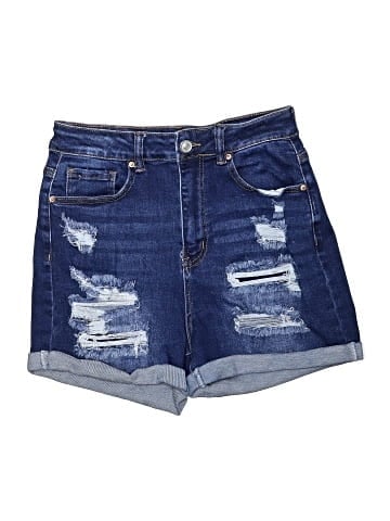 Wax Jean Denim Shorts (view 1)