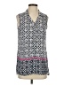 DressBarn 100% Polyester Blue Sleeveless Blouse Size S - photo 1