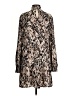 Tart 100% Polyester Animal Print Brown Casual Dress Size S - photo 2