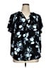 Torrid Black Short Sleeve Blouse Size 1X Plus (1) - photo 1