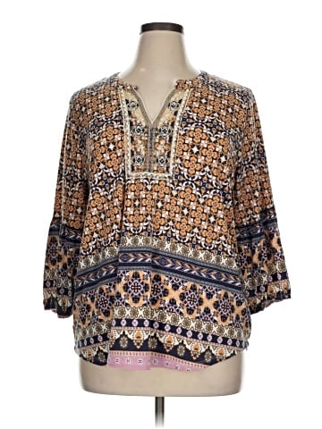 Absolutely Famous 3/4 Sleeve Blouse (view 1)