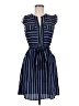 Monteau Stripes Blue Casual Dress Size M - photo 1