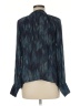 Cloth & Stone 100% Rayon Chevron-herringbone Blue Long Sleeve Blouse Size M - photo 2