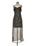 Sanctuary 100% Polyester Animal Print Black Cocktail Dress Size S - photo 1