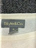 Style&Co 100% Cupro Color Block Tan Pullover Sweater Size XL - photo 10