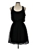 Eyeshadow 100% Polyester Solid Black Cocktail Dress Size L - photo 1