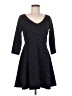 Gap Animal Print Black Cocktail Dress Size 6 Petite - photo 1