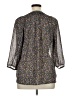MASON & BELLE 100% Polyester Silver 3/4 Sleeve Blouse Size 1X - photo 2