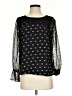 rsvp by TALBOTS Black Long Sleeve Blouse Size S - photo 1